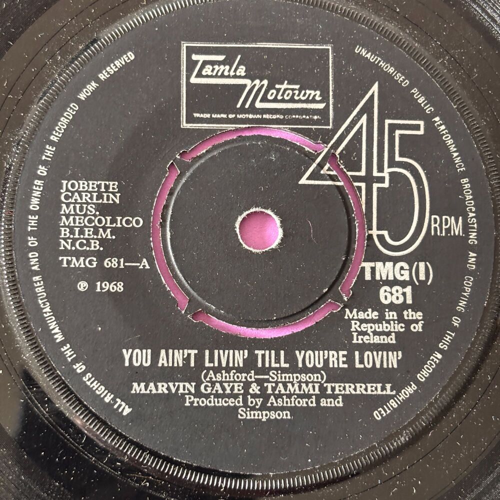 Marvin Gaye and Tammi Terrell-You ain't livin' until you're lovin'-TMG 681 