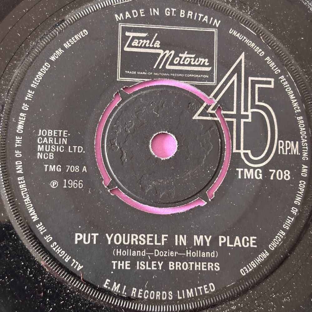 Isley Brothers-Put yourself in my place/ Little Miss Sweetness-TMG 708 E