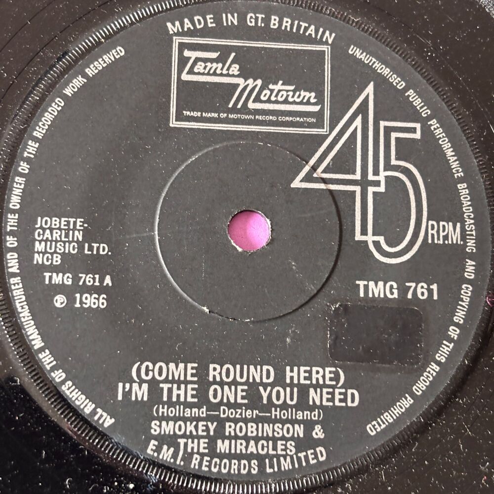 Miracles-Come round here I'm the one you need-TMG 761 E