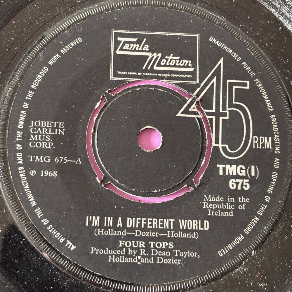 Four Tops-I'm in a different world-TMG 675 Irish E+