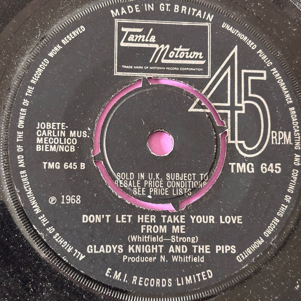 Gladys Knight-Don't let her take your love from me-TMG 645 E+