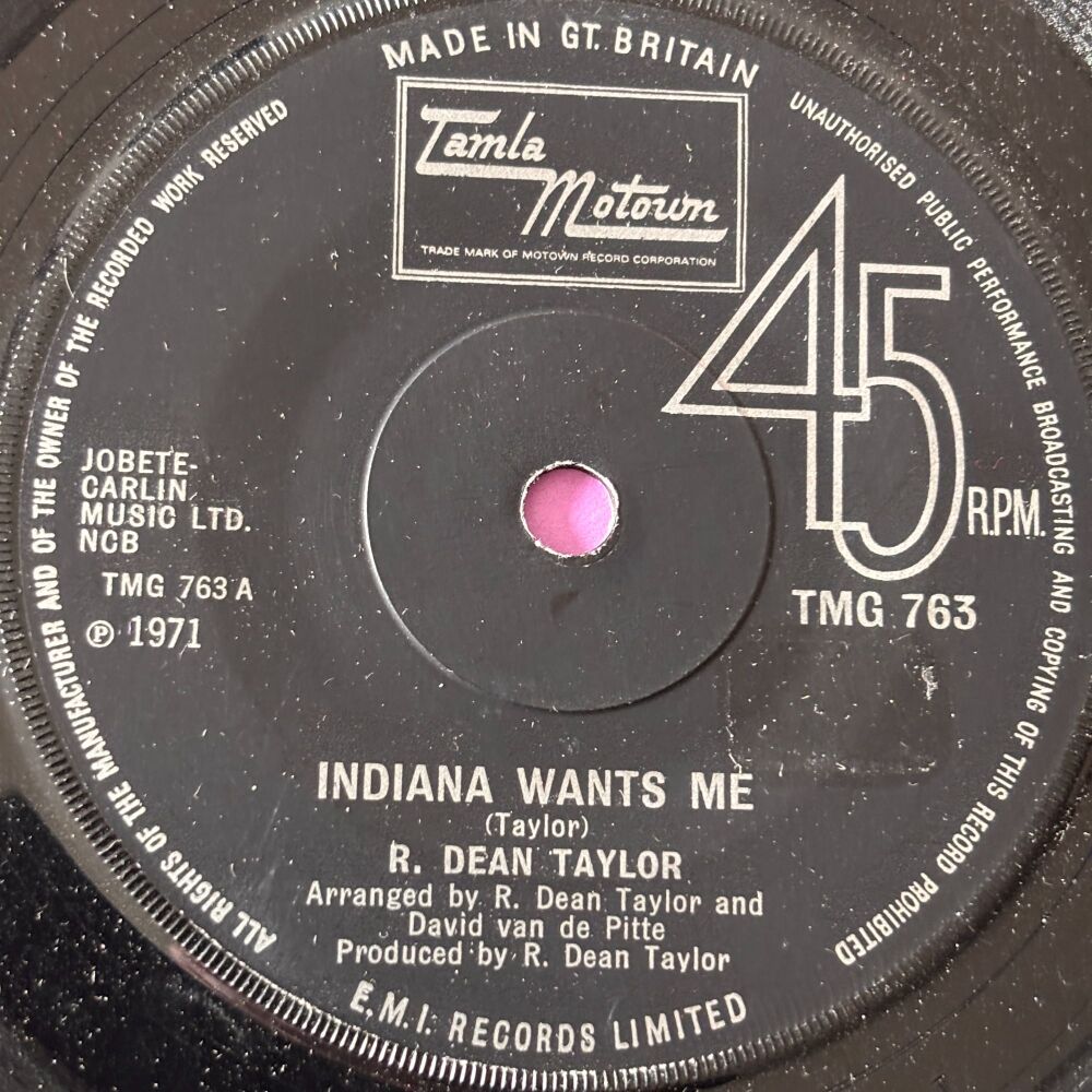 R. Dean Taylor-Indiana wants me-TMG 763 E+