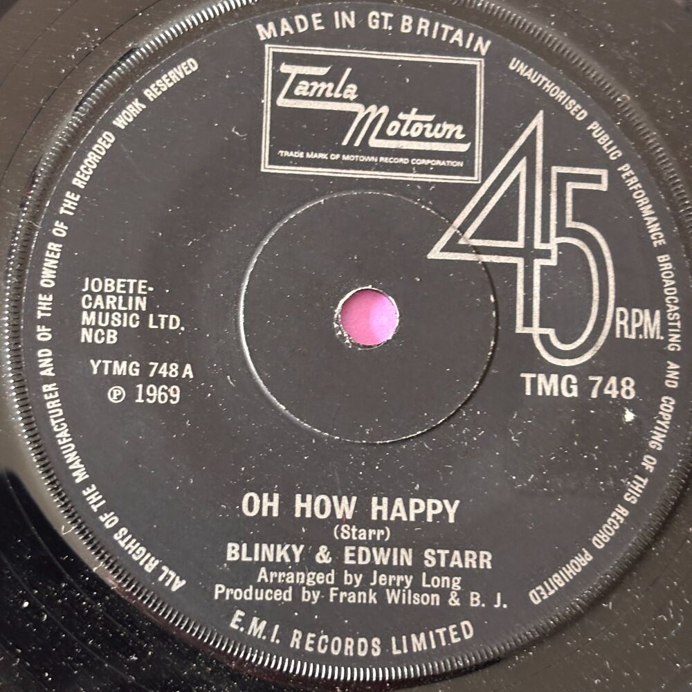 Blinky & Edwin Starr-Oh how happy-TMG 748 E+