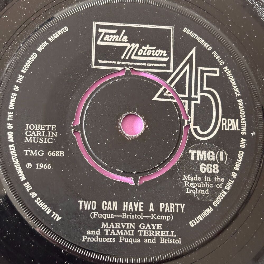 Marvin Gaye & Tammi Terrell-Two can have a party-TMG 668 Ireland E+