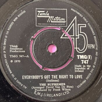 Supremes-Everybody's got the right to love-TMG 747 Irish E+