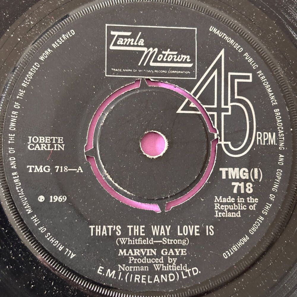 Marvin Gaye-That's the way love is-TMG 718 Irish E