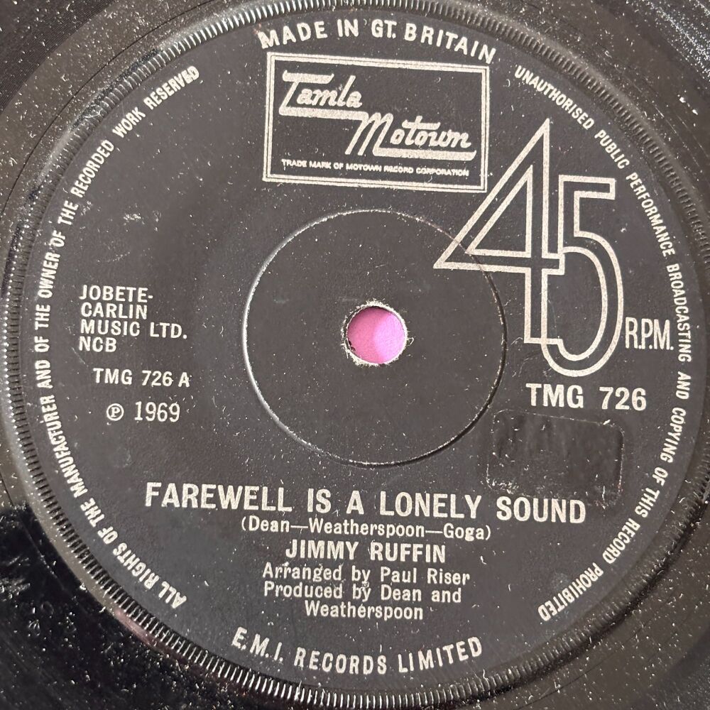 Jimmy Ruffin-Farewell is a lonely sound-TMG 728 E+