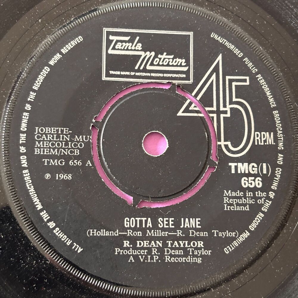R. Dean Taylor-Gotta see Jane-TMG 656 Irish E+