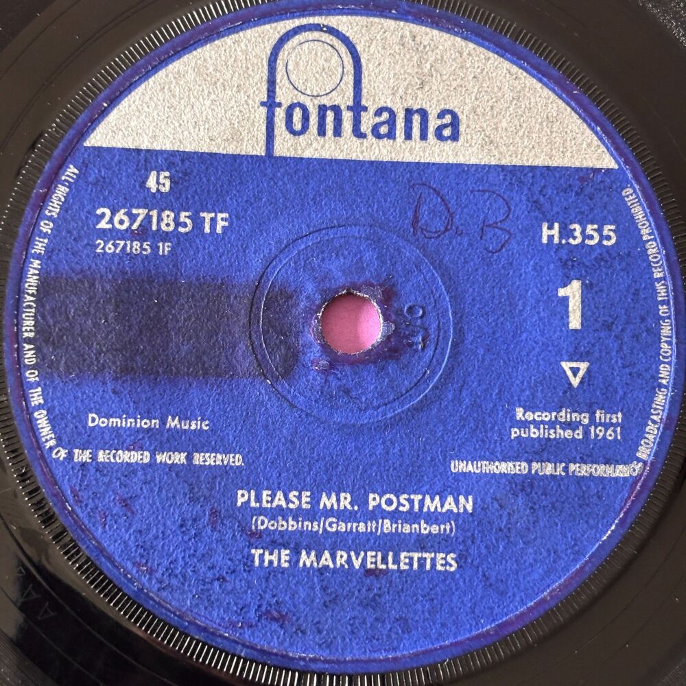 Marvelettes-Please Mr Postman-Fontana wol vg+