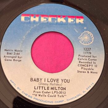 Little Milton-Baby I love you/ Don't talk back-Checker E+
