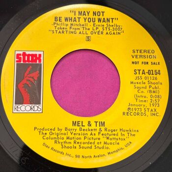 Mel & Tim-I may not be what you want-Stax Demo M-