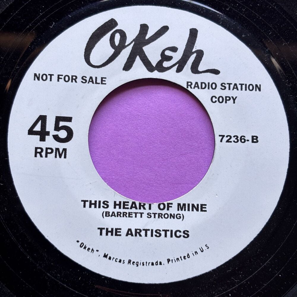 Artistics-This heart of mine-OKeh R E+
