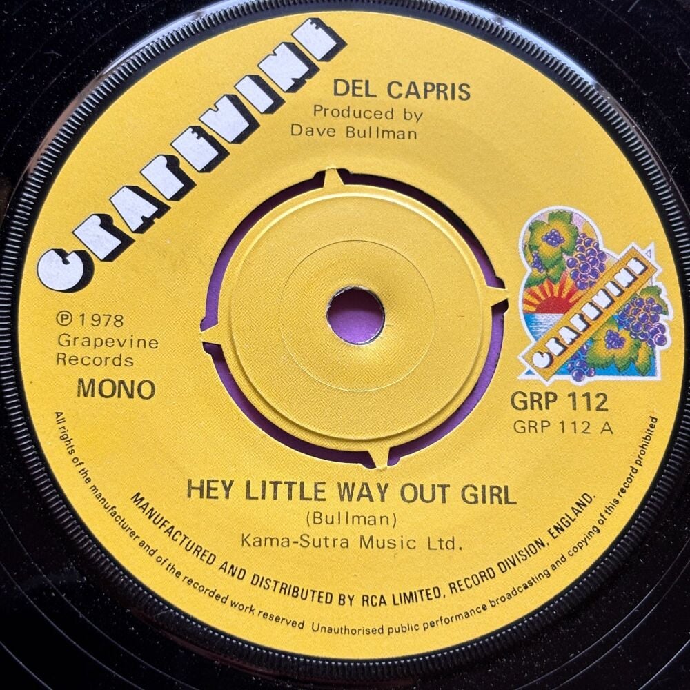 Del Capris-Hey little way out girl-Grapevine E