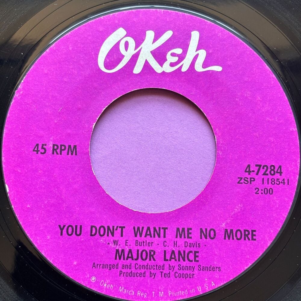 Major Lance-You don't want me no more-Okeh R E