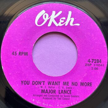 Major Lance-You don't want me no more-Okeh R E