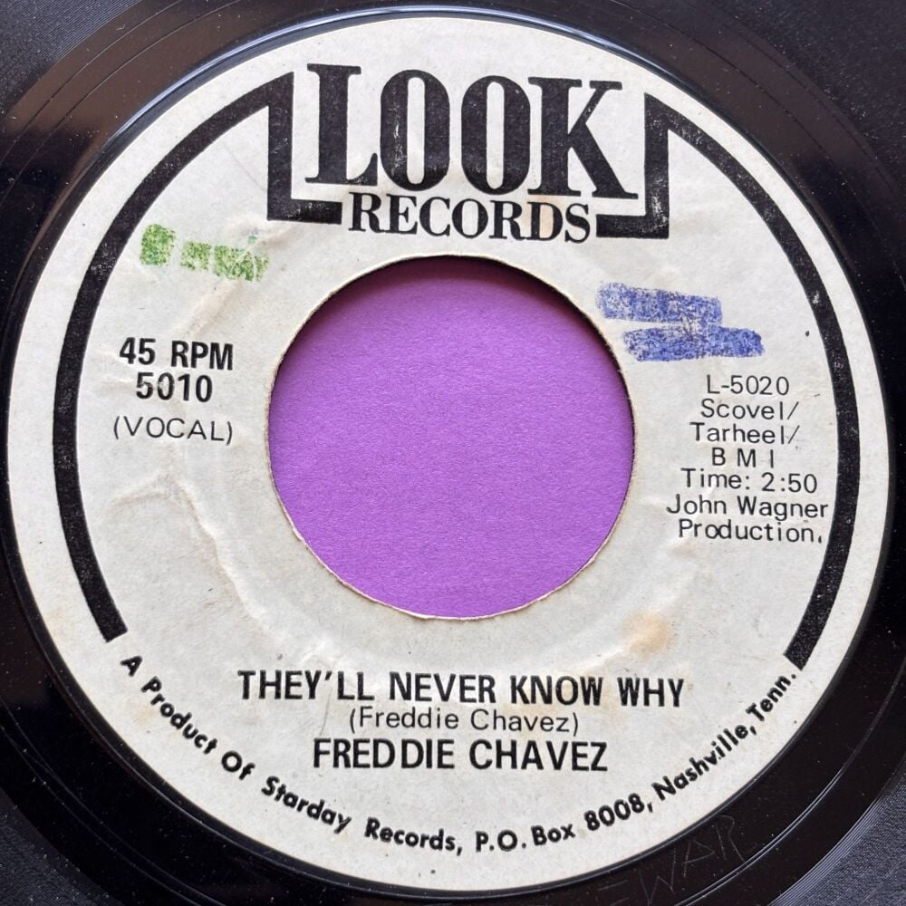 Freddie Chavez-They'll never know why-Look R wol vg+