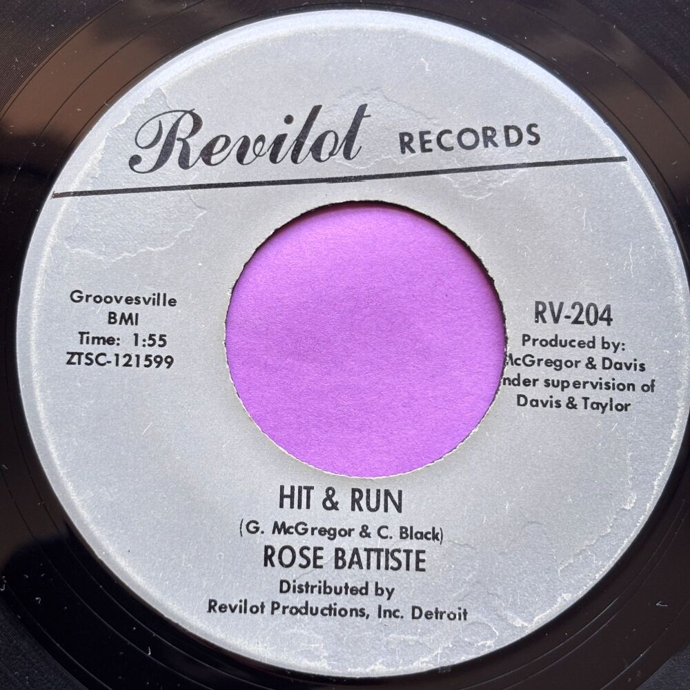Rose Batiste-Hit and run/ I miss my baby-Revilot E