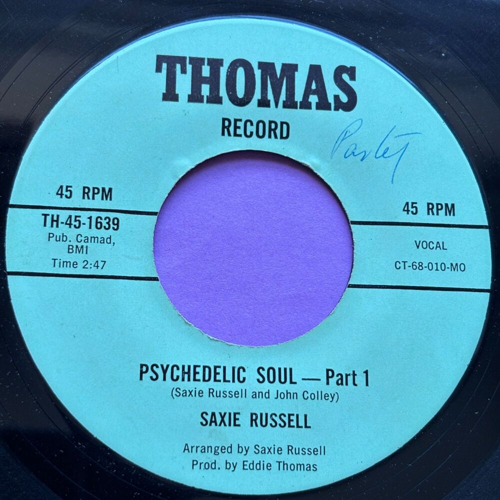 Saxie Russell-Psychedelic soul-Thomas R wol E