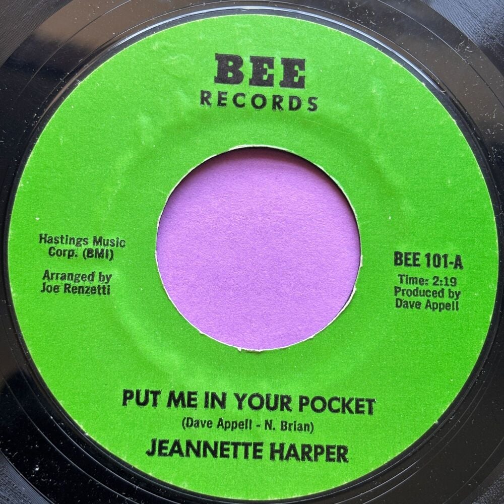 Jeanette Harper-Put me in your pocket-Bee R E
