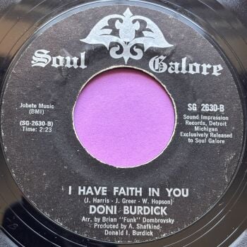 Doni Burdick-I have faith in you/ Bari Track-Soul Galore E