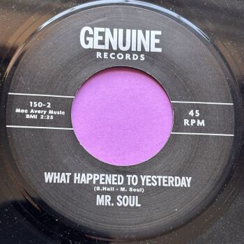 Mr. Soul-What happened to yesterday-Genuine E+