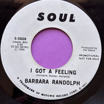 Barbara Randolph-I got a feeling-Soul R E
