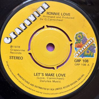 Ronnie Love-Let's make love-Grapevine E+