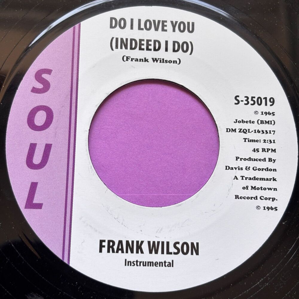 Frank Wilson-Do I love you-Soul R E+