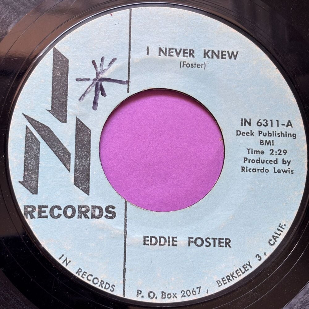 Eddie Foster-I never knew-In R wol vg