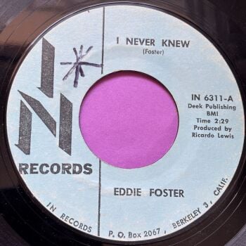 Eddie Foster-I never knew-In R wol vg