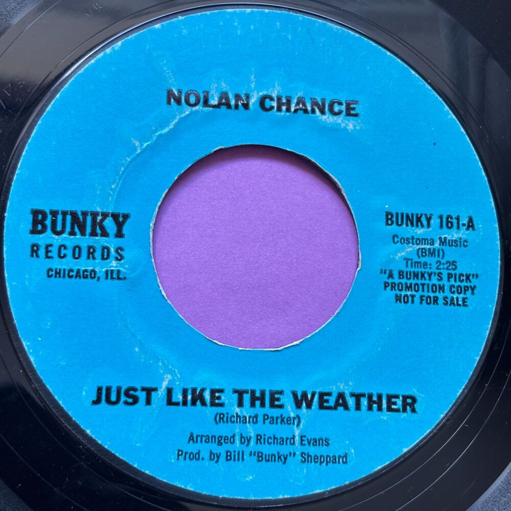 Nolan Chance-Just like the weather-Bunky vg+