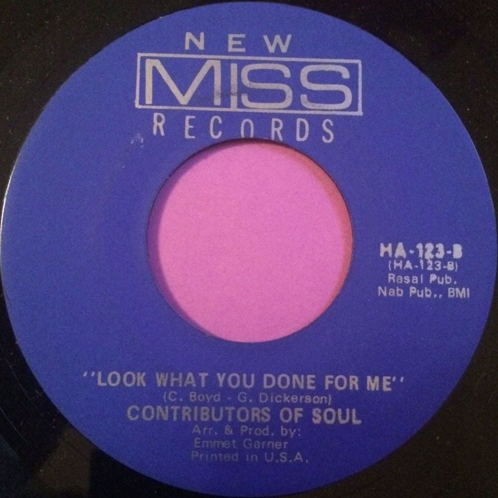 Contributors of Soul-Look what you have done for me-New miss E+