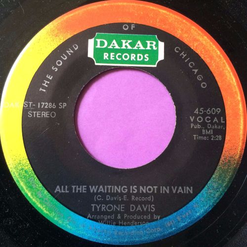 Tyrone Davis-All the waiting is not in vain-Dakar M-