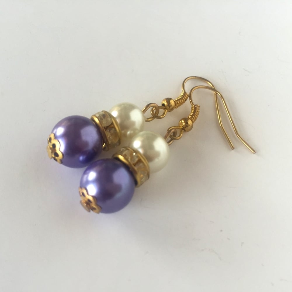 Purple Bridesmaid Earrings