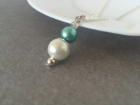 Aqua Green  Bridesmaid Necklace