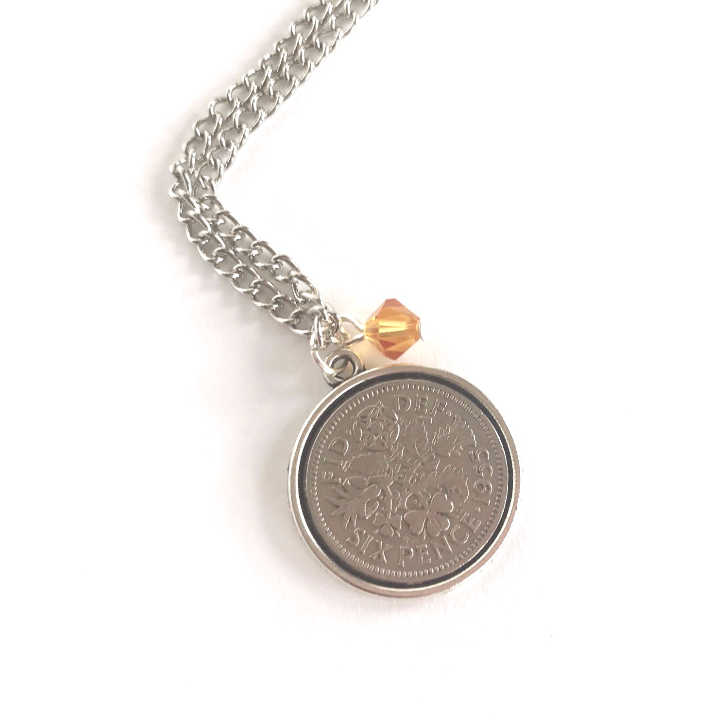 Sixpence Pendant Necklace | Coin 