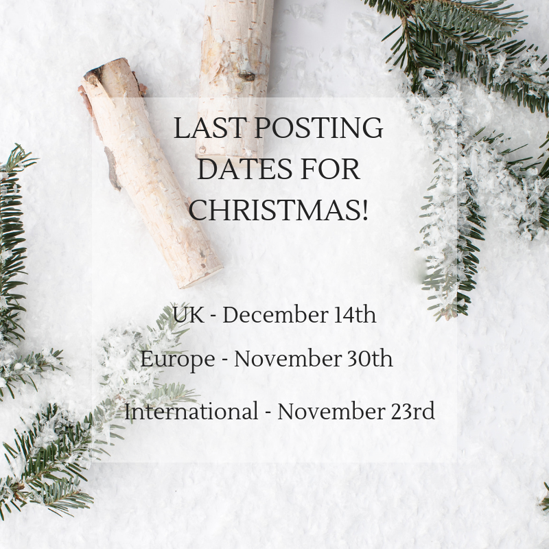 LAST POSTING DATES FOR CHRISTMAS 2018