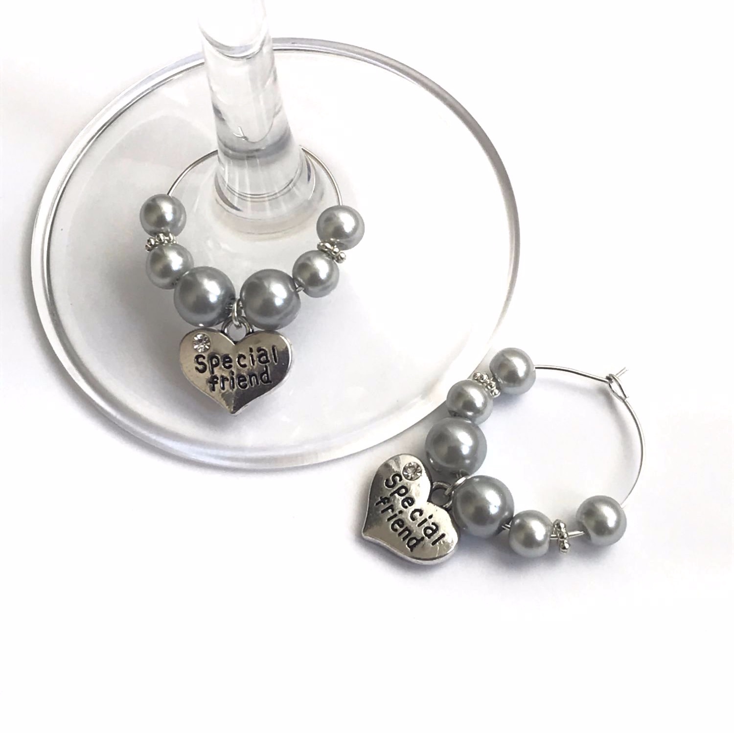 special friend wine charms 