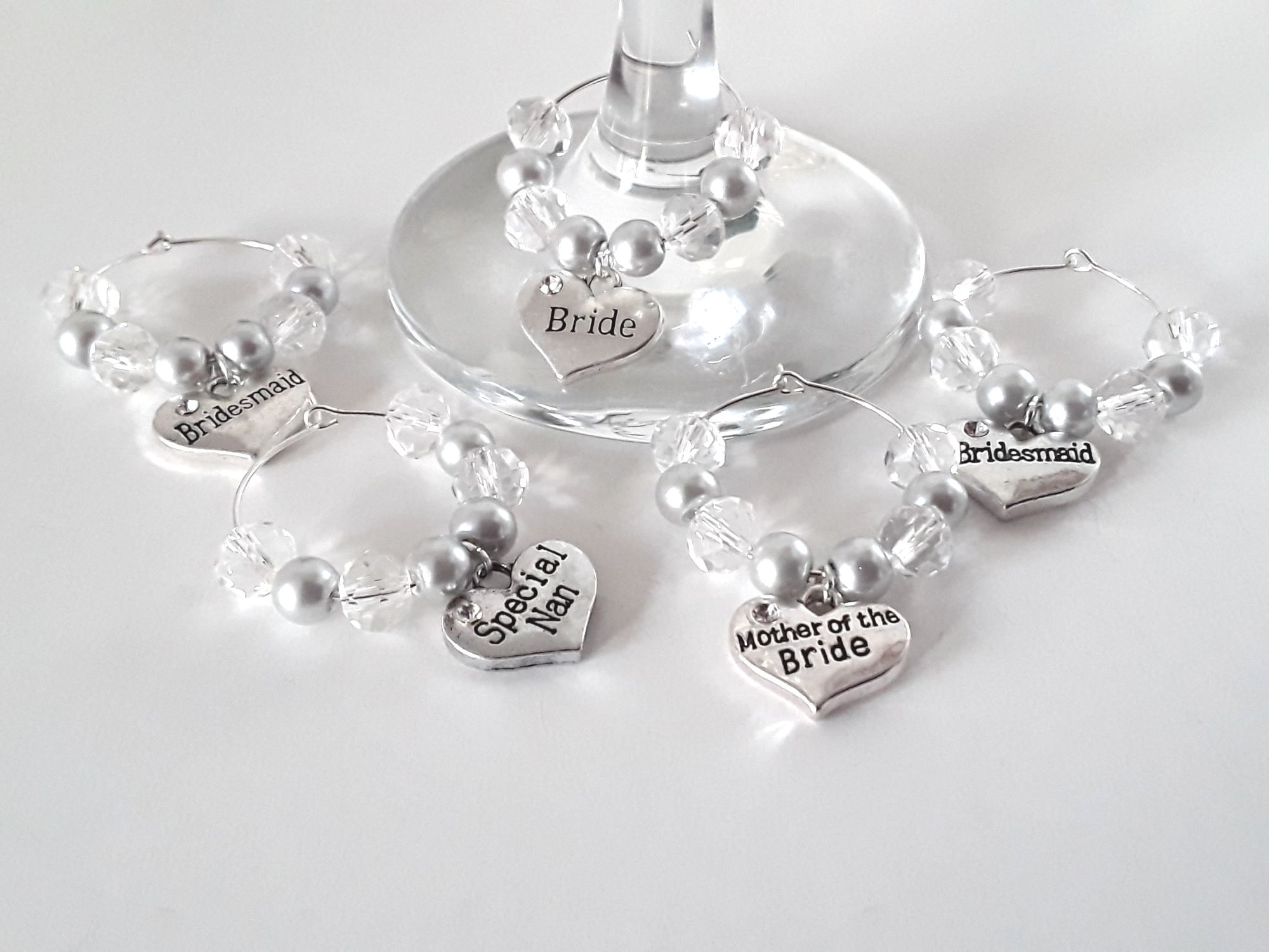 silver wine glass markers