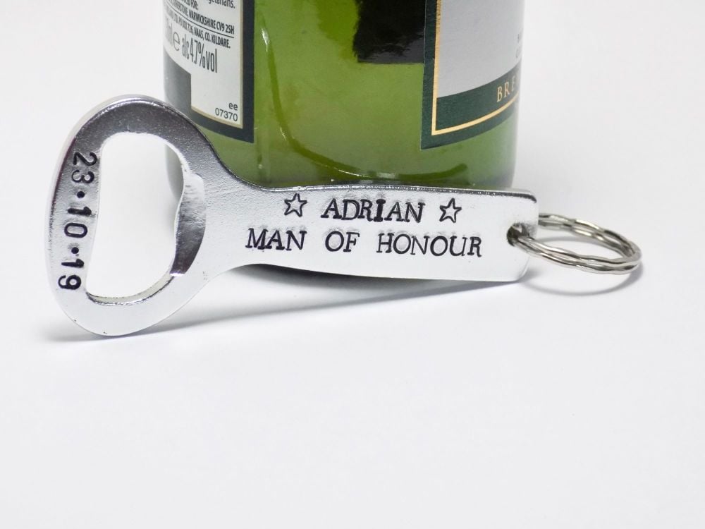 Man of Honour Bottle Opener Keyring