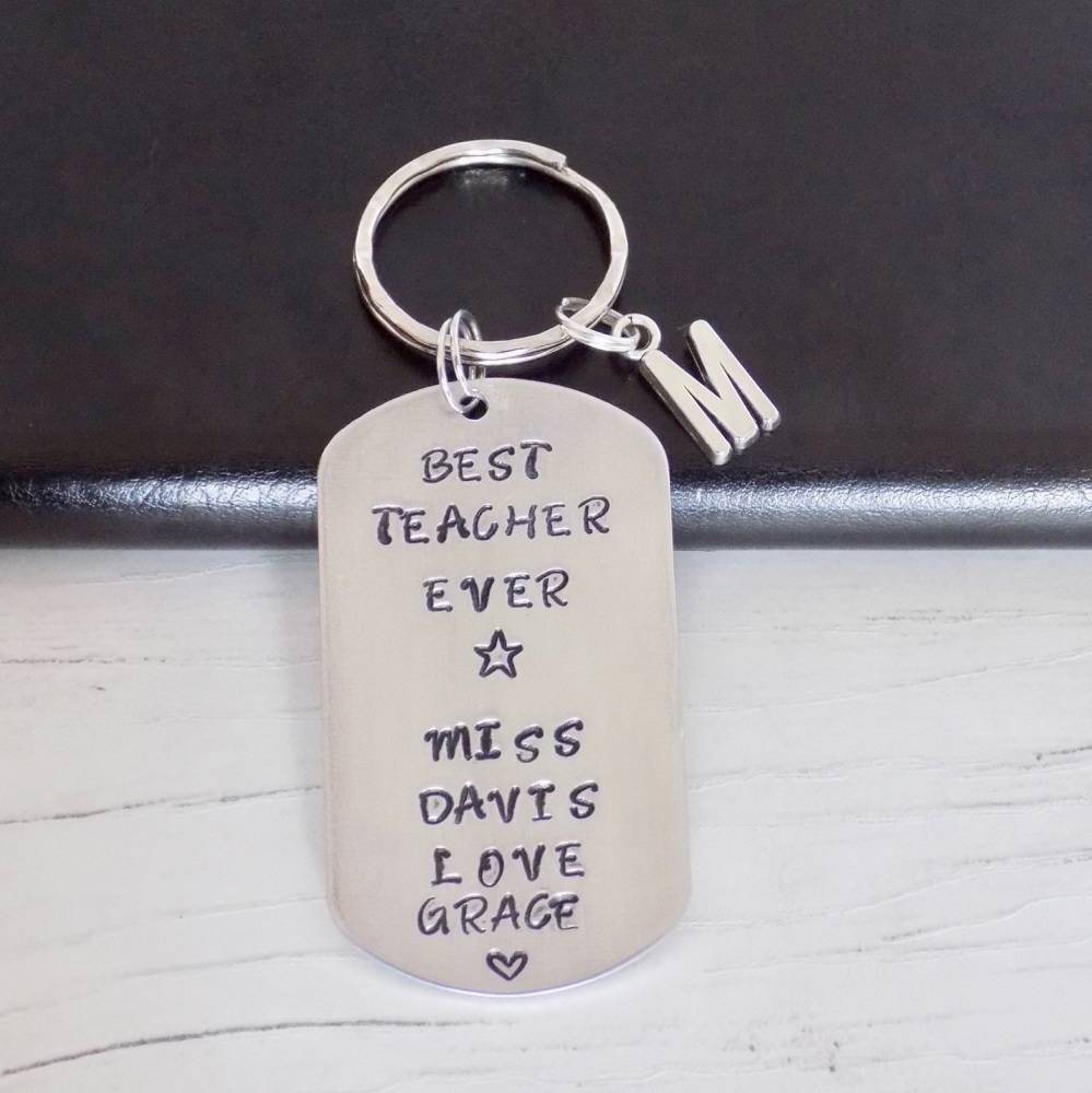 Personalised Teacher Keyring