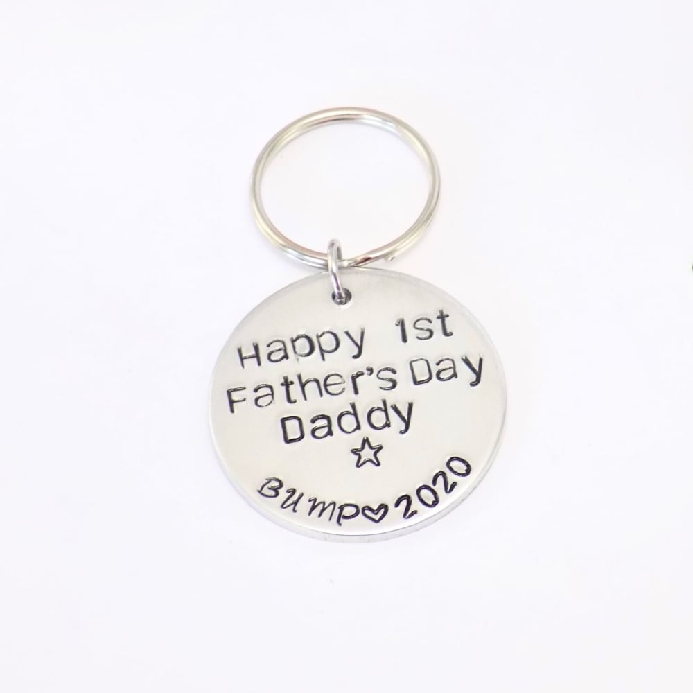 First Father's Day Keyring