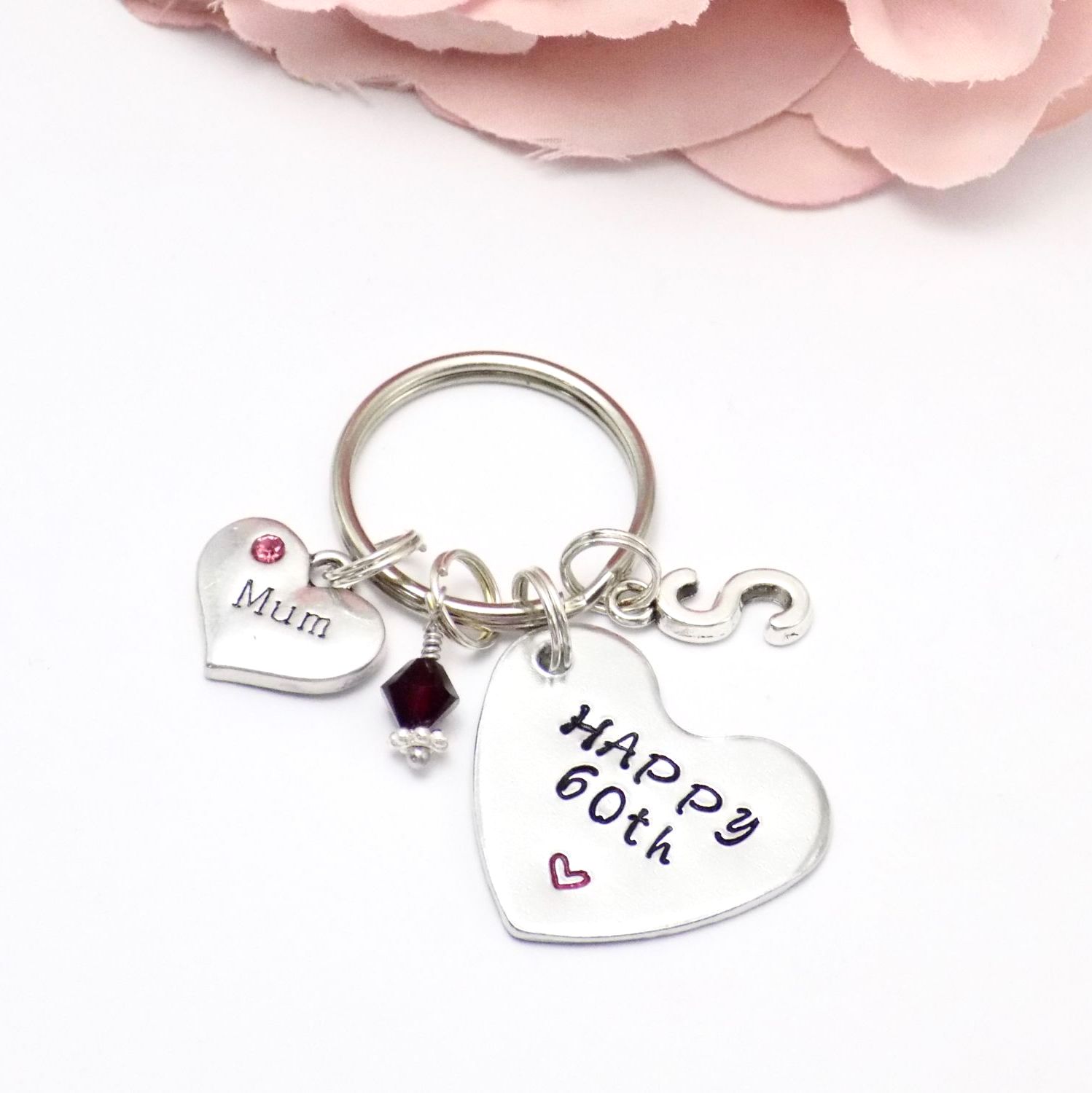 60th Birthday Keyring Gifts Birthday Keychain Michelle's