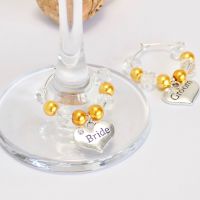 Gold Wine Charms