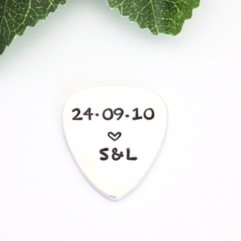 10th Anniversary Gift Guitar Pick