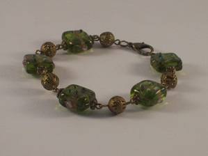 lampwork bracelet