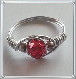 red wire wrapped ring
