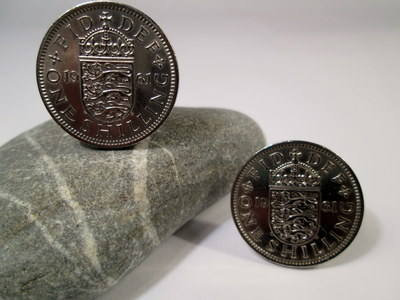 British Coin Cufflinks - 1961