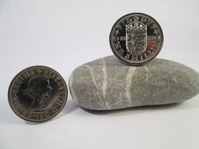 British Coin Cufflinks 1955