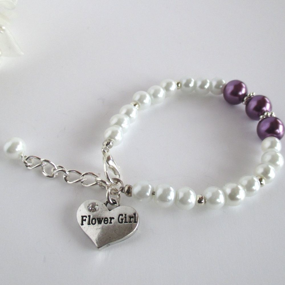 flower girl bracelet